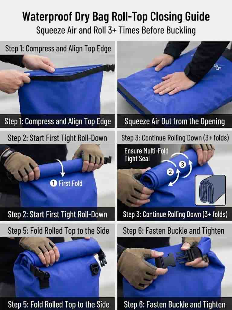 Roll Top Waterproof Dry Bag: ເປັນຫຍັງມັນຍັງຄົງເປັນມາດຕະຖານອຸດສາຫະກໍາ