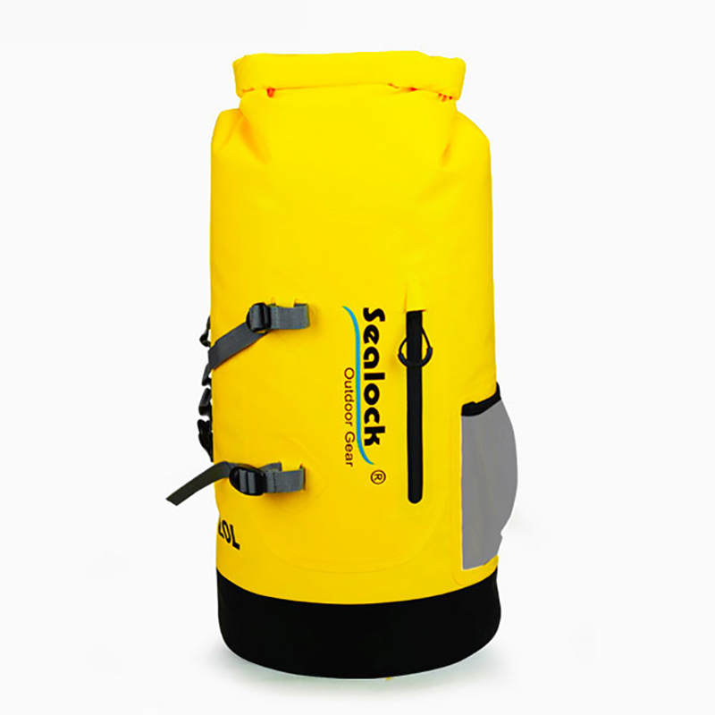20L / 28L Roll Top Waterproof Backpack ມີຖົງກັນນ້ໍາດ້ານຫນ້າ