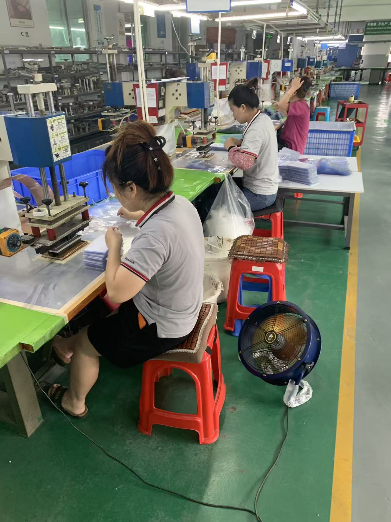 High-frequency welding line at the Sealock factory